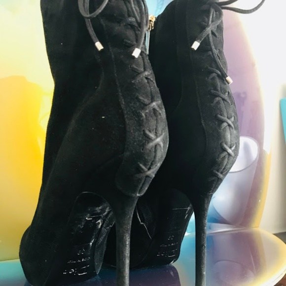 Dior Black Suede Ankle Boots (High heels) - Picture 4 of 8